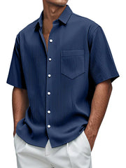 spring-sale-men-s-daily-loose-solid-color-vertical-pit-short-sleeved-shirt-4355