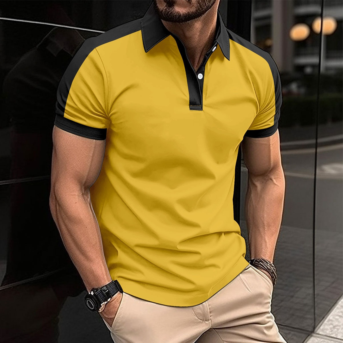 lapel-fashion-large-size-twill-cotton-men-s-t-shirt-polo-shirt-9944