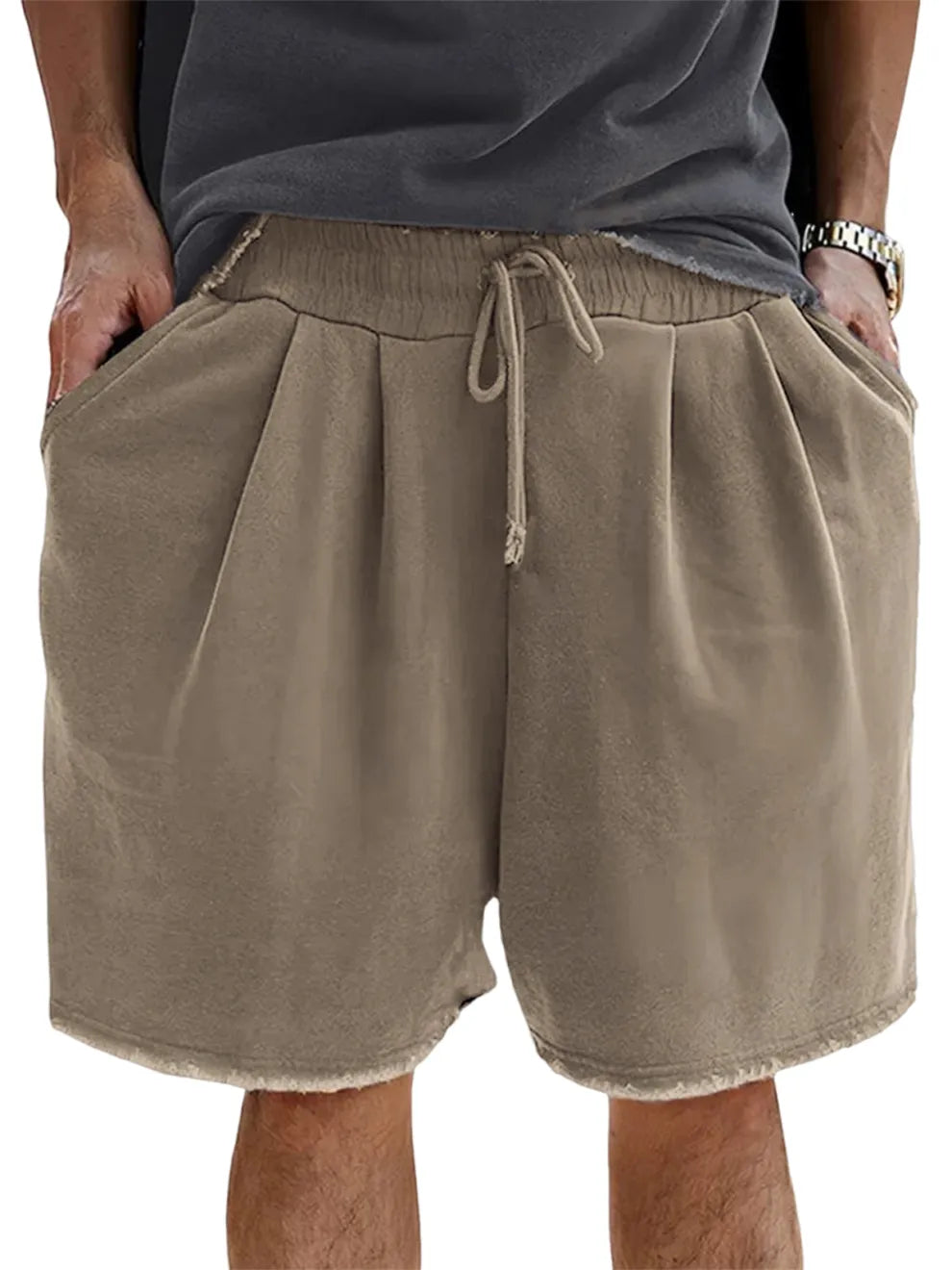 men-s-loose-cotton-vintage-pleated-lace-up-sports-casual-daily-shorts-1991