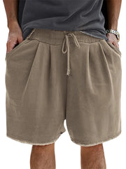 men-s-loose-cotton-vintage-pleated-lace-up-sports-casual-daily-shorts-1991