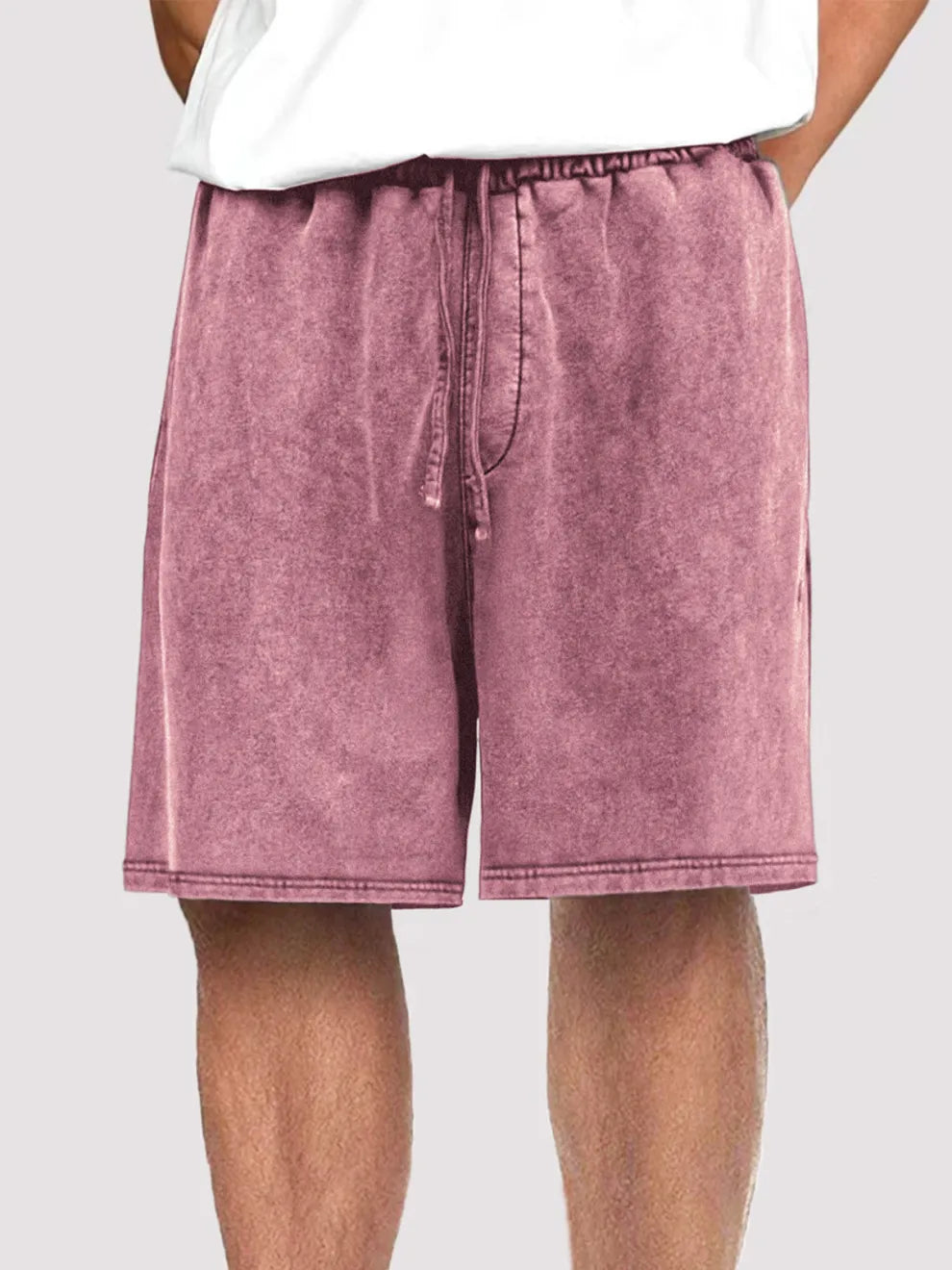 men-s-vintage-distressed-drawstring-stylish-washed-casual-textured-shorts-with-side-pockets-413
